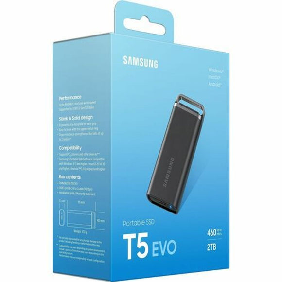 MU-PH2T0S/WW - Samsung T5 EVO MU-PH2T0S 2 TB Portable Solid State Drive - External -