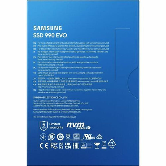 MZ-V9E1T0BW - Samsung 990 EVO 1 TB Solid State Drive - M.2 2280 Internal - PCI Expre