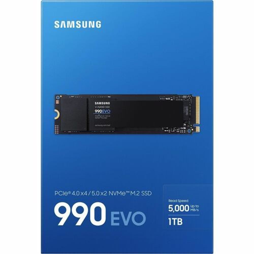 MZ-V9E1T0BW - Samsung 990 EVO 1 TB Solid State Drive - M.2 2280 Internal - PCI Expre