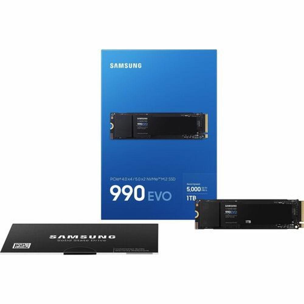MZ-V9E1T0BW - Samsung 990 EVO 1 TB Solid State Drive - M.2 2280 Internal - PCI Expre