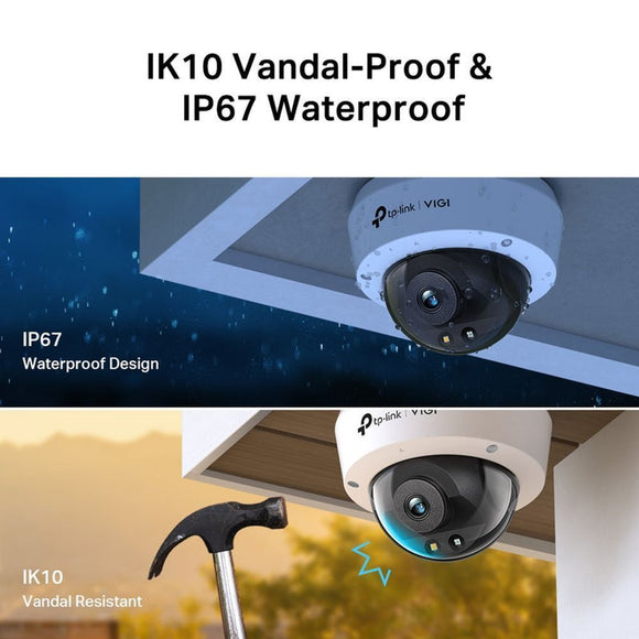 TL-VIGIC250(2.8MM) - TP-Link VIGI 5MP Full-Colour Dome Network Camera
