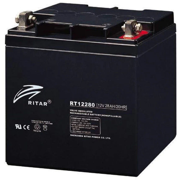 RT12280S - Ritar 12V 28Ah Sealed Lead Acid Battery