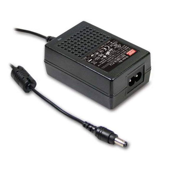 GST18A12-P1J - Mean Well 18W Desktop Power Supply 85-264/12VDC 1.5A
