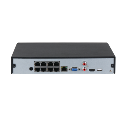 DHI-NVR4108HS-8P-4KS3 - Dahua 8CH Compact 1U 8PoE 1HDD Lite Network Video Recorder (no HDD)