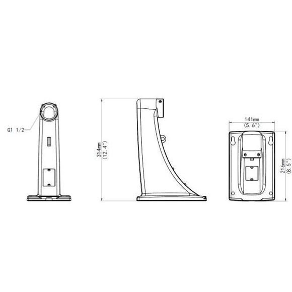 UniView TR-WE45-A-IN - Weatherproof Aluminium Alloy Wall-mount Bracket for PTZ