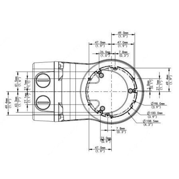 UniView TR-JB07/WM03-F-IN - Weatherproof Aluminium Alloy Wallmount Bracket