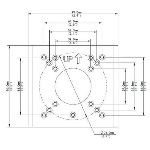 UniView TR-UP06-B-IN - Weatherproof Pole-Mount Adapter / Bracket
