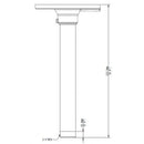 UniView TR-CM24-IN - Aluminium Alloy Celling-Mount / Drop-Pole Bracket