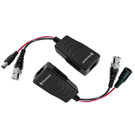 Folksafe - Passive CVI Balun with flying lead, RJ45, Video & Power - Pair