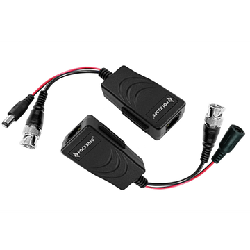 Folksafe - Passive CVI Balun with flying lead, RJ45, Video & Power - Pair