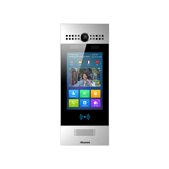 R29S - Akuvox SIP Android Door Phone with Facial Recognition color: Silver