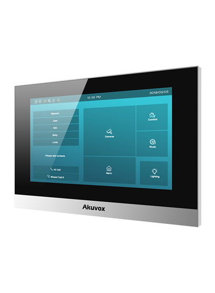 AINTKPKit-2W - Akuvox 2-Wire Intercom Kit doorphone with a numeric keypad & 7"Indoor Monitor