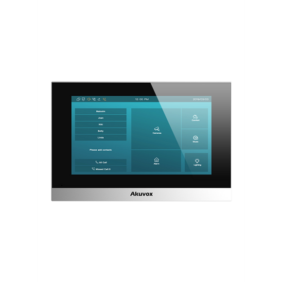 C313W-2 - Akuvox 2-wire SIP Wifi Indoor 7” capacitive touch screen- Sliver