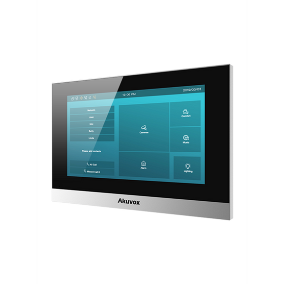 C313W-2 - Akuvox 2-wire SIP Wifi Indoor 7” capacitive touch screen- Sliver