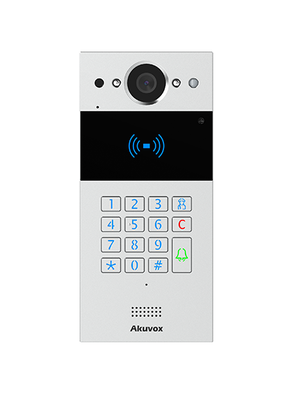 AINTKPKit-2W - Akuvox 2-Wire Intercom Kit doorphone with a numeric keypad & 7"Indoor Monitor