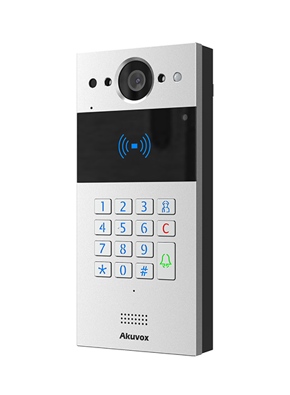AINTKPKit-2W - Akuvox 2-Wire Intercom Kit doorphone with a numeric keypad & 7"Indoor Monitor