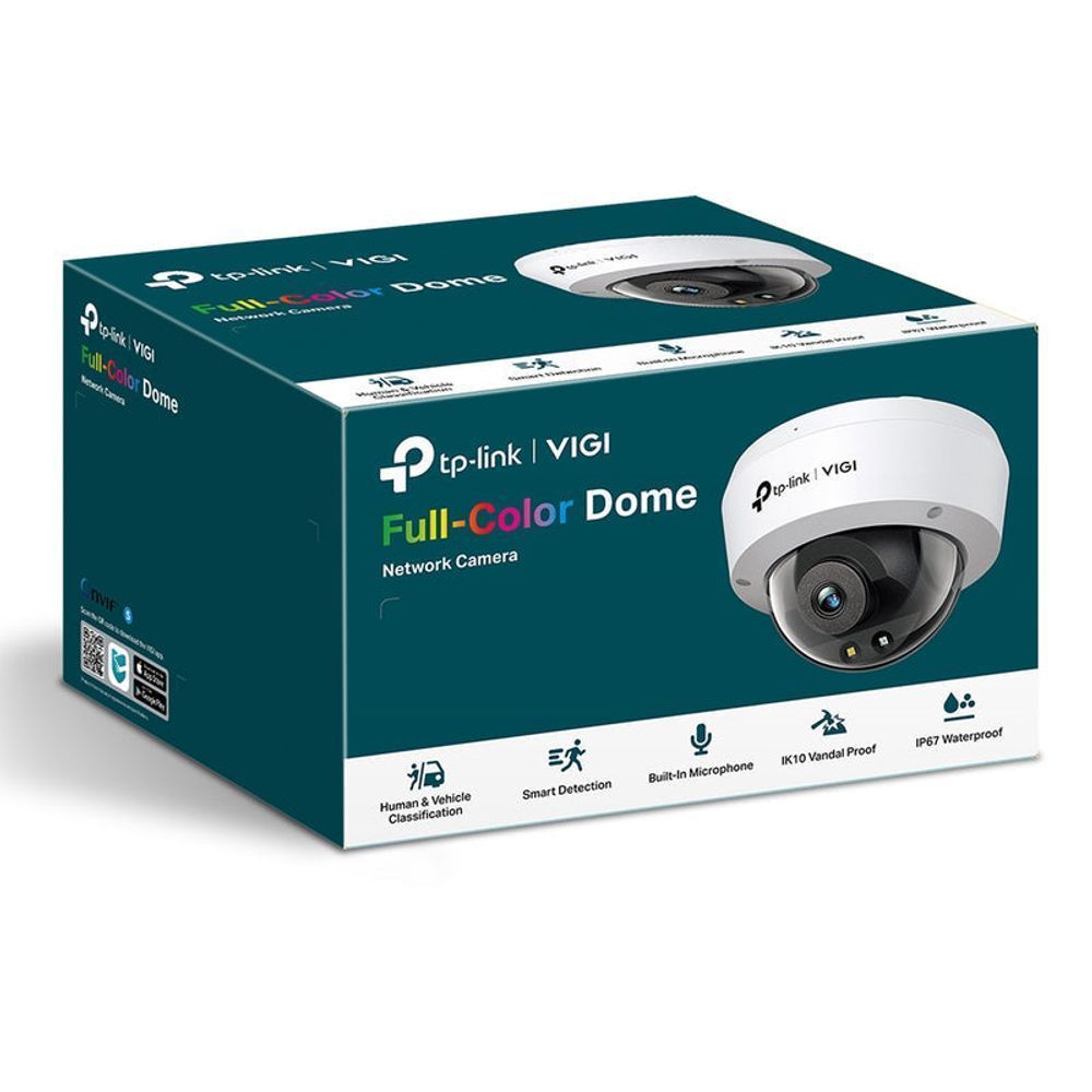 TL-VIGIC230(4MM) - TP-Link VIGI C230 (4mm) 3MP Outdoor Full-Colour Dome Network Camera