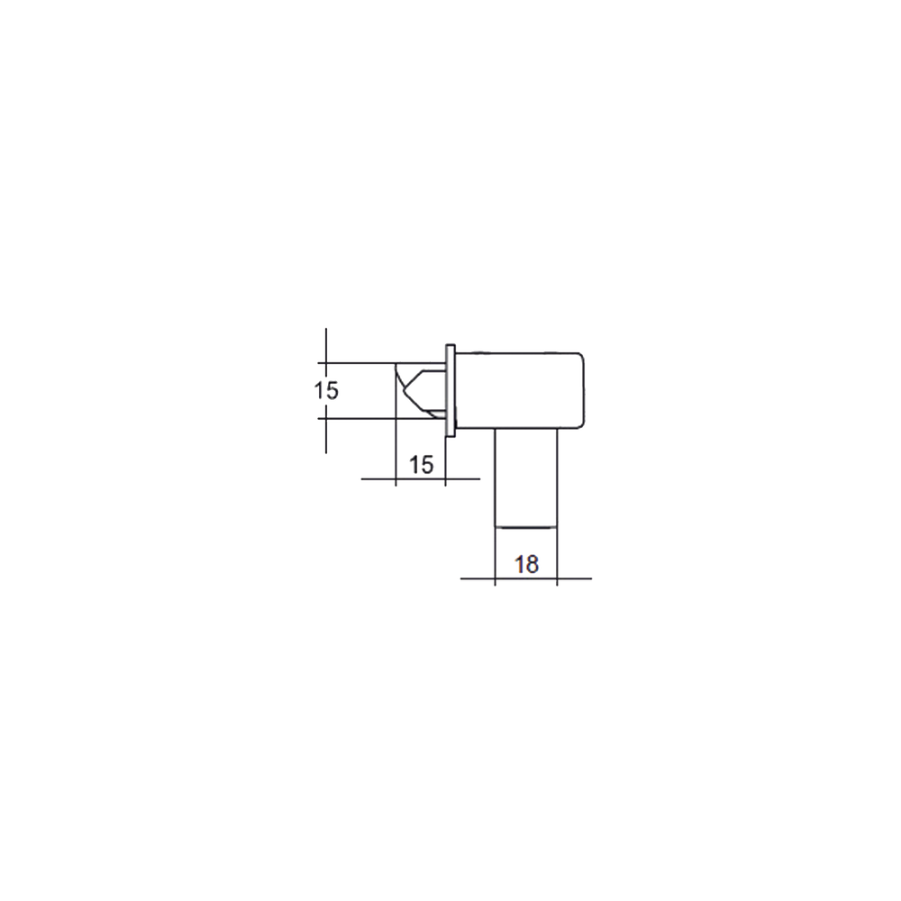 5782CTXNZSS - Lock 30mm Backset to Suit Cortex Escutcheons NZ Stainless Steel