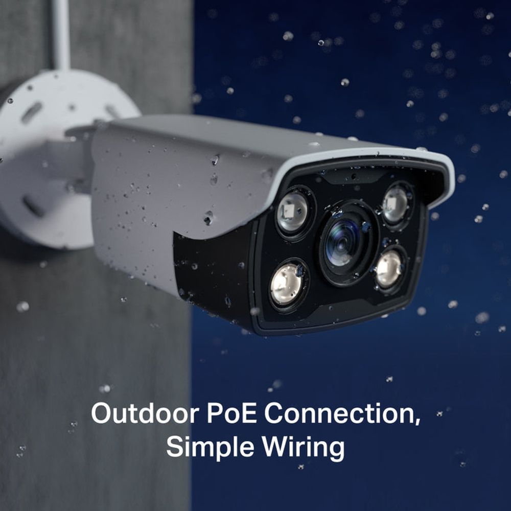 TL-VIGIC340(4MM) - TP-Link VIGI C340 (4mm) 4MP Outdoor Full-Colour Bullet Network Camera