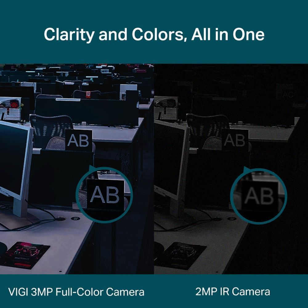 TL-VIGIC430(2.8MM) - TP-Link VIGI C430 (2.8MM) 4MP Full-Colour Turret Network Camera