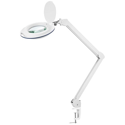 QM3562 - LED Illuminated Clamp Mount Magnifier Round