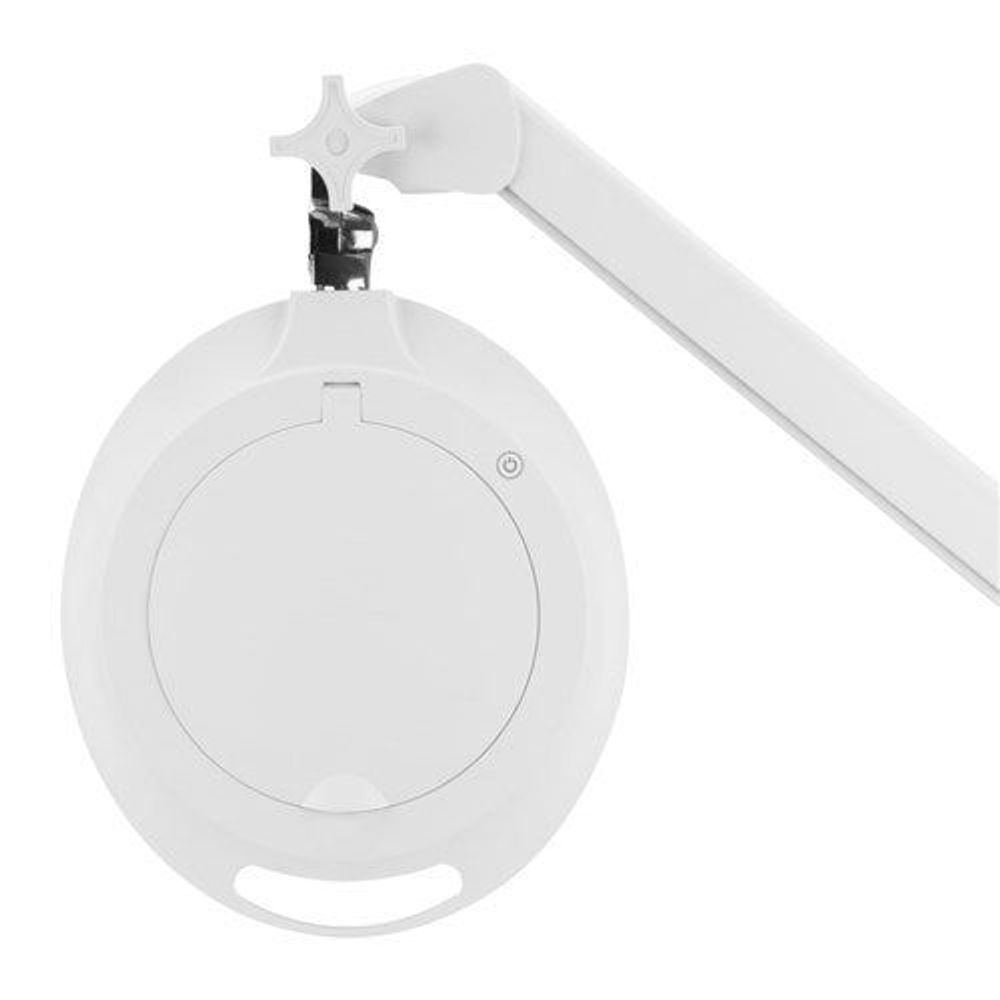 QM3562 - LED Illuminated Clamp Mount Magnifier Round
