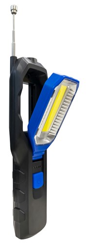 240 Lumen Rechargeable and Adjustable COB Worklight with Magnet, Hook and USB Output