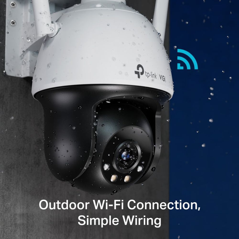 TL-VIGIC540-W(4MM) - TP-Link VIGI C540-W (4mm) 4MP Outdoor Full-Colour Wi-Fi Pan Tilt Network Camera