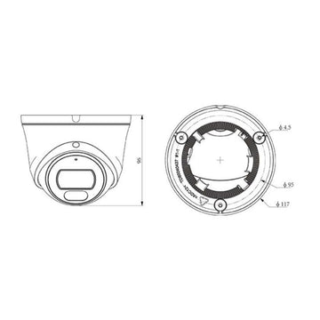 TC-C32XN - Tiandy 2MP Fixed 2.8mm IR Turret Camera