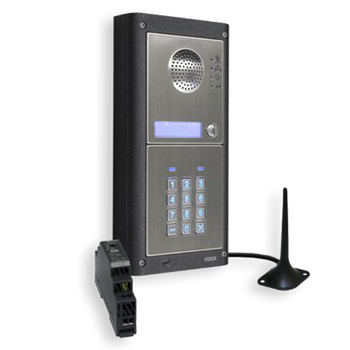 Videx GSM Intercom Kit with Keypad (Backlit) Brushed S/S Single button surface mount