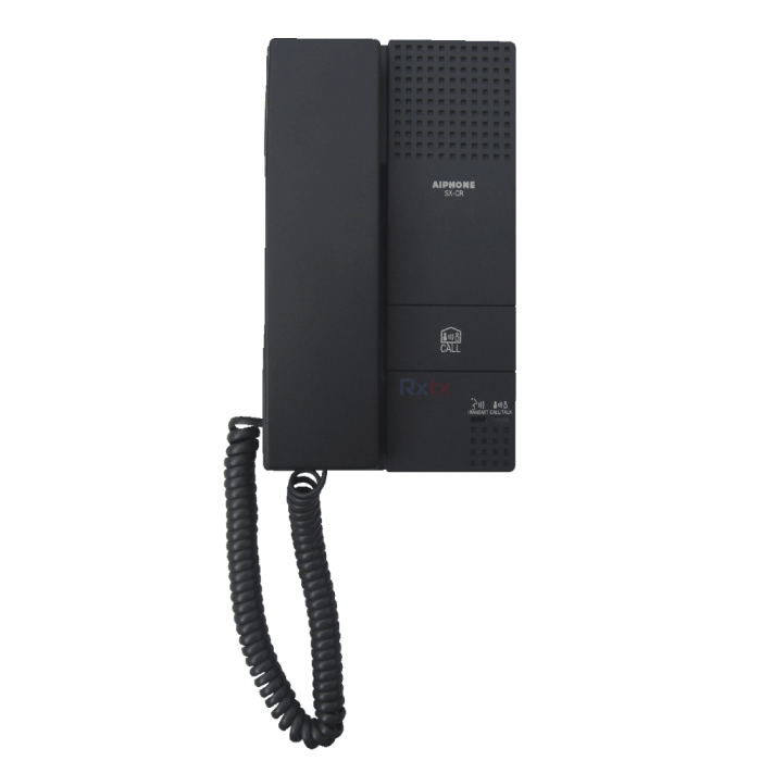 IS-RF - Aiphone handset style, wall mount, audio only sub station.