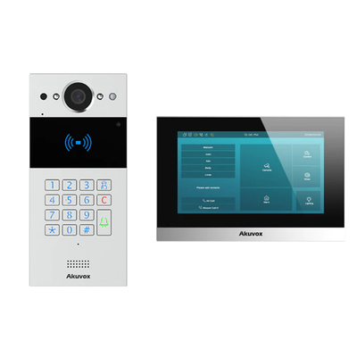 AINTKPKit-1 - Akuvox SIP Intercom Kit doorphone with a numeric keypad & 7" Indoor Monitor