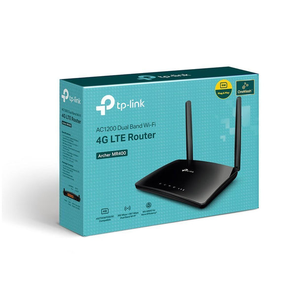 TL-ARCHERMR400 - TP-Link Archer MR400 AC1350 Wireless Dual Band 4G LTE Router
