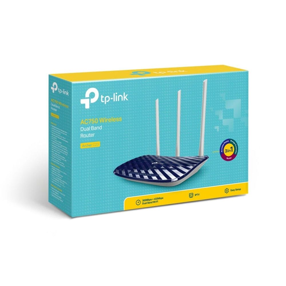 TL-ARCHERC20 - TP-Link ARCHER C20 AC750 Wireless Dual Band Router