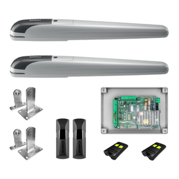B-BOB5024KIT-2 Grey Edition - 24 V/DC Dual Swing Gate Kit (includes 2x B-BOB5024, 2x B-BSR50, 1x B-TRUST24, 1x B-PUPILLA, 2x B-TO.GO2VA)