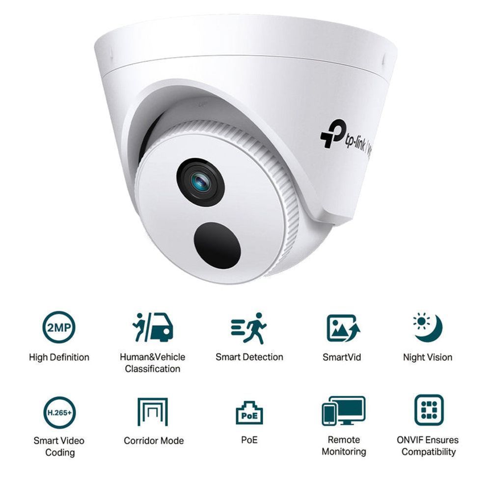 TL-VIGIC420I(4MM) - TP-Link VIGI C420I (4mm) 2MP IR Turret Network Camera