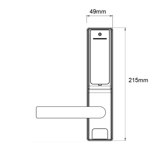 CTX530SC/530 - Lockwood CORTEX®Digital Lock Card + PIN with Latch