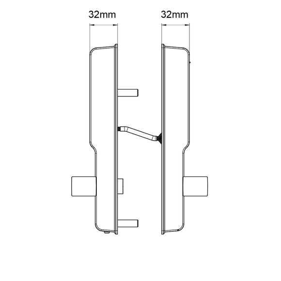 CTX530SC/530 - Lockwood CORTEX®Digital Lock Card + PIN with Latch