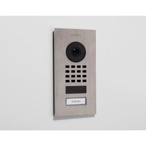 DB-D1101V-FLUSH - IP Mini video door station - flush mount with 1 call button (V2A grade)