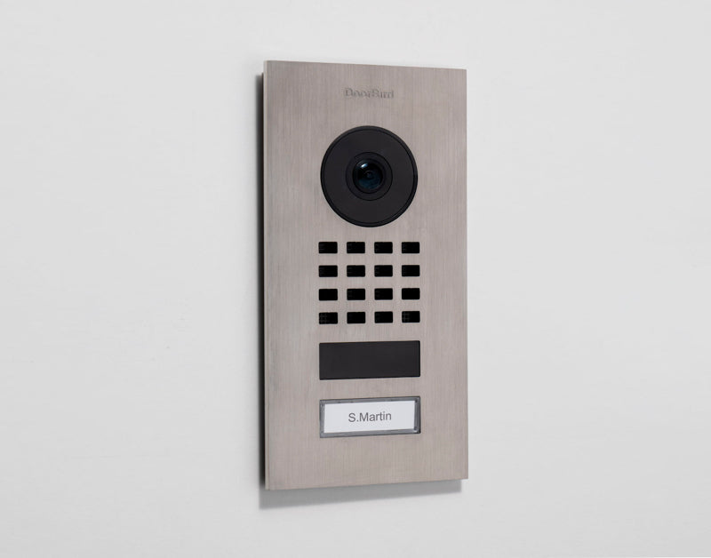DB-D1101V-FLUSH - IP Mini video door station - flush mount with 1 call button (V2A grade)