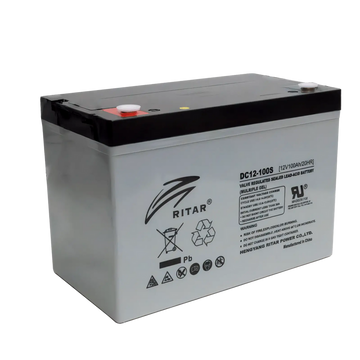 DC12-100S - Ritar 12V 100Ah DC Series AGM Deep Cycle Battery