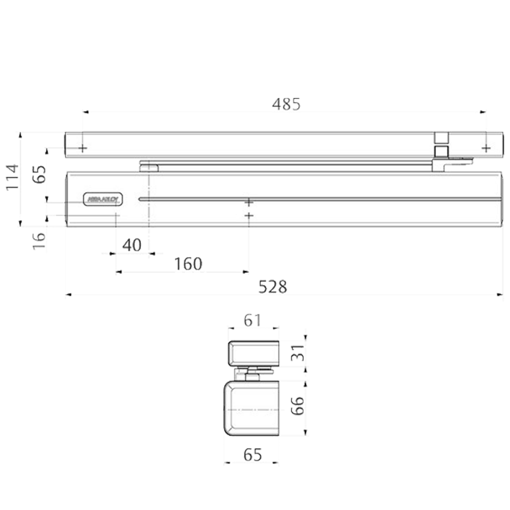 ASSA ABLOY Cam-Motion® Closer with integrated Close-Motion® Element - Options