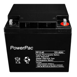 Powerpac S.L.A battery 12V 40A - dimensions L195 x W165 x H175mm