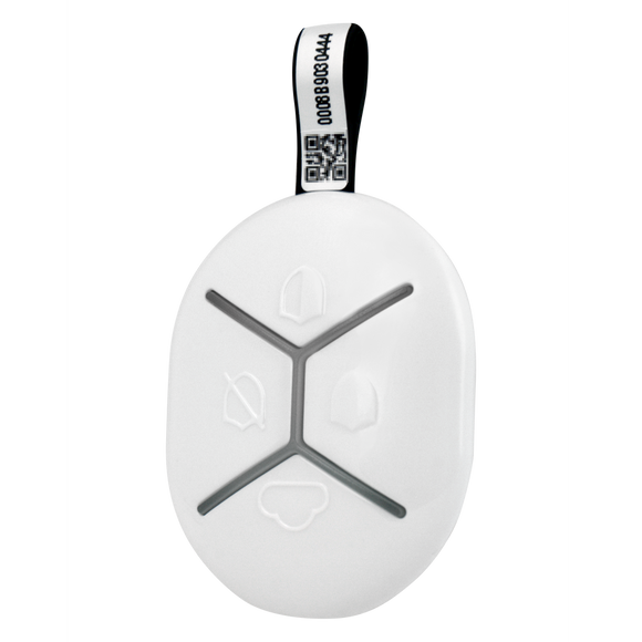 U-Prox Keyfob B4 White - Wireless Remote, three buttons for controlling and one programmable button