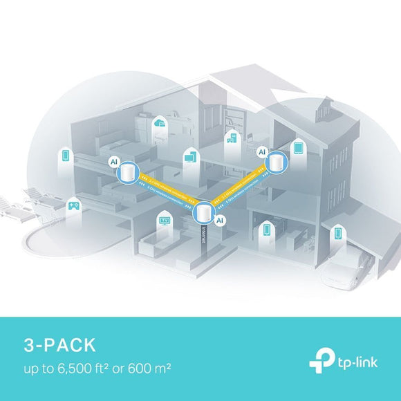 TL-DECOX50PRO-3P - TP LINK Deco X50 Pro AX3000 Whole Home Mesh WiFi 6 System - 3 Pack