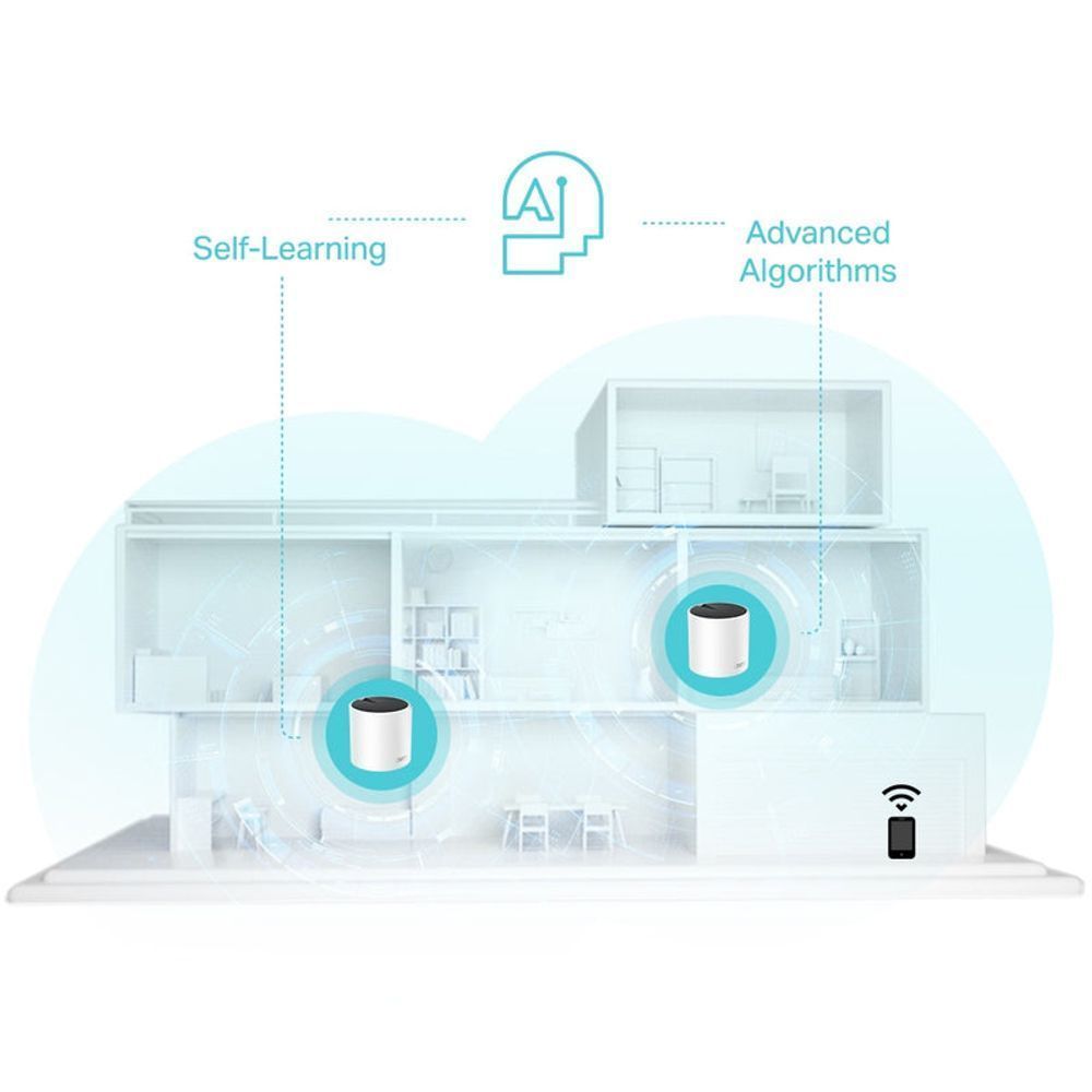 TL-DECOX55-1P - TP-Link AX3000 Whole Home Mesh WiFi 6 System Deco X55(1-pack)