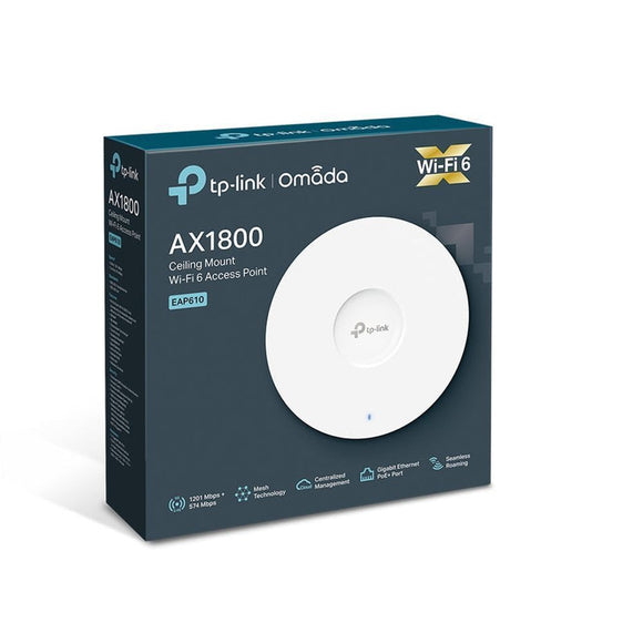 TL-EAP610 - TP-Link AX1800 Wireless Dual Band Ceiling Mount Access Point by Omada SDN