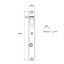 ES8100 - Trimec - V-Lock 12-24VDC PTL/PTO with Faceplate and Monitoring