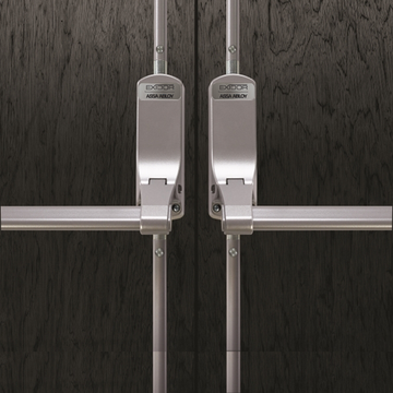 EXI284-SIL - EXIDOR Double Non-Rebated Panic Exit Device
