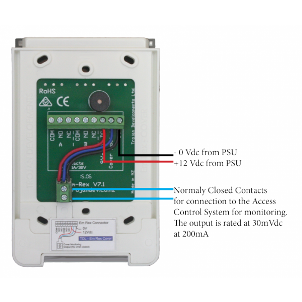 TDL-ECM - Monitored version, is used with the Em-Rex Unit to deter unintended / malicious activation